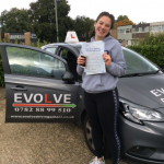 Hannah Williams first time pass