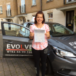 jemma Brittain first time test pass